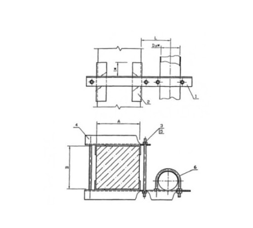 Крепления трубопроводов к железобетонным балкам в Лиде