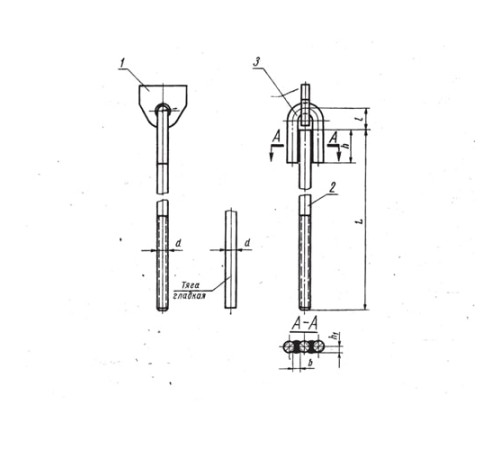 Проушины с тягой подвесок стальных трубопроводов в Лиде