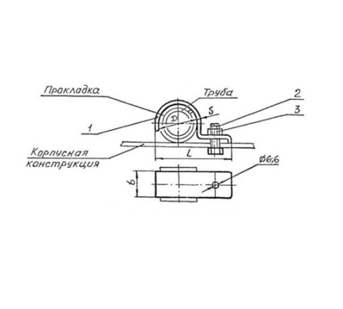 Подвески судовых трубопроводов Тип 6 в Лиде