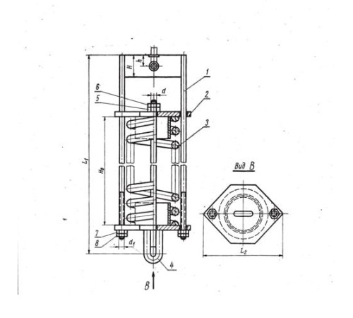 Блоки пружин подвесок стальных трубопроводов в Лиде