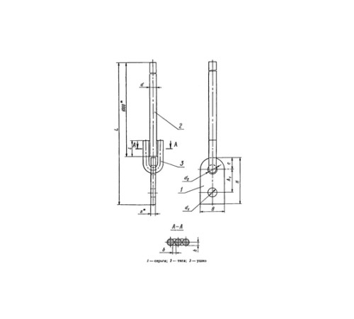 Тяги с серьгой для подвесок трубопроводов в Лиде