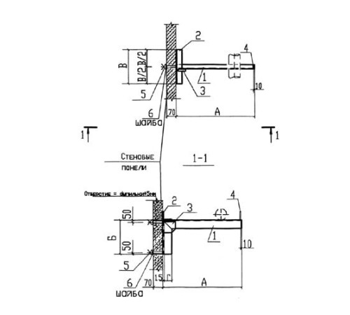 Крепления к стеновым панелям для трубопроводов в Лиде