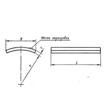Накладки блоков приварных подвесок стальных трубопроводов