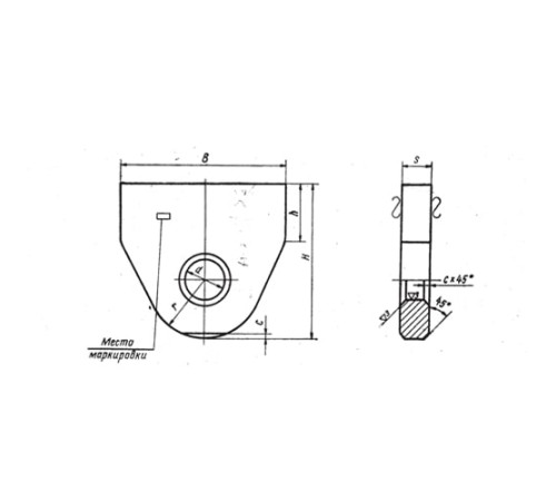 Проушины подвесок стальных трубопроводов в Лиде