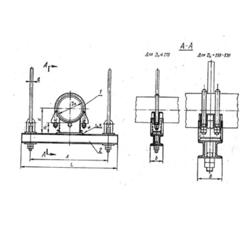 Блоки опорные хомутовые подвесок трубопроводов в Лиде