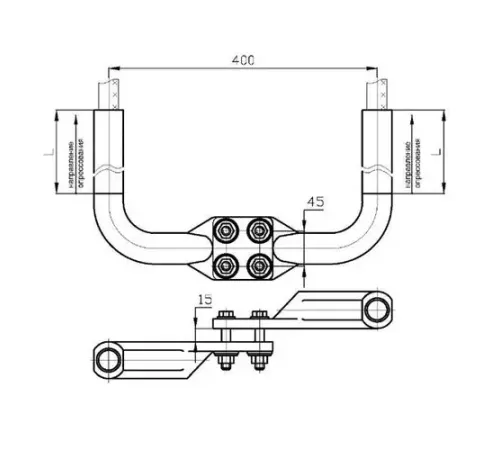 Аппаратные зажимы типа 2А4А в Лиде для ЛЭП