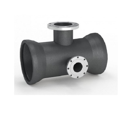 Тройники раструб-фланец с пожарной подставкой чугунные в Лиде
