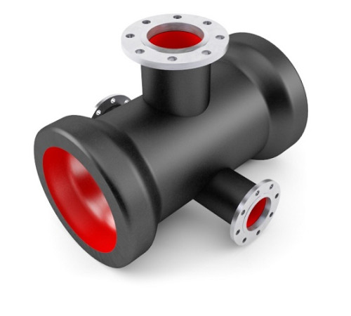 Кресты чугунные фланец-раструб с пожарной подставкой в Лиде