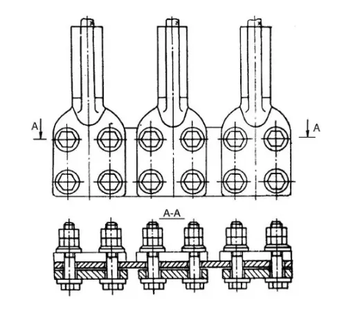 Аппаратные зажимы типа 3А4А в Лиде для ЛЭП
