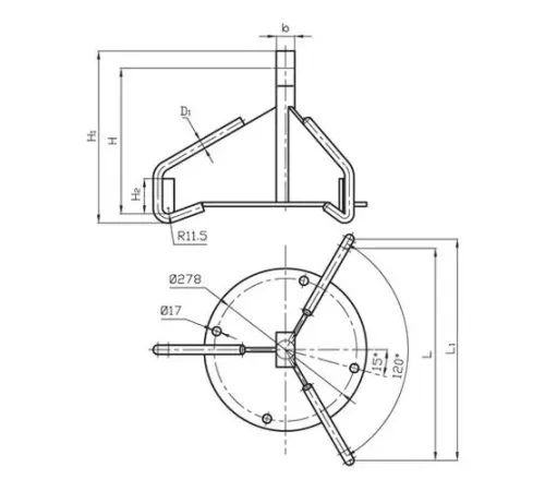 Коромысла лучевые типа КУ для ЛЭП в Лиде