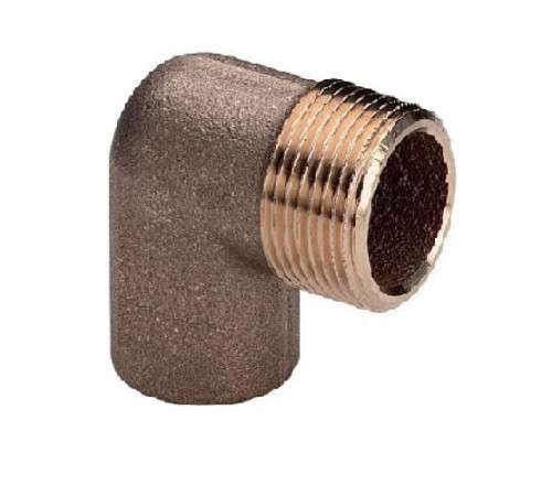 Медные угловые переходы с наружной резьбой в Лиде