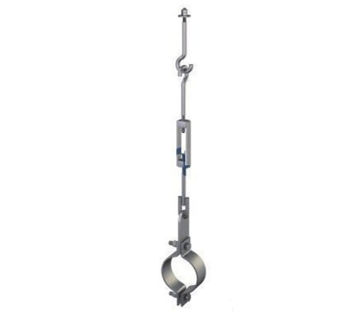 Подвески одной трубы на тяге в Лиде для трубопроводов