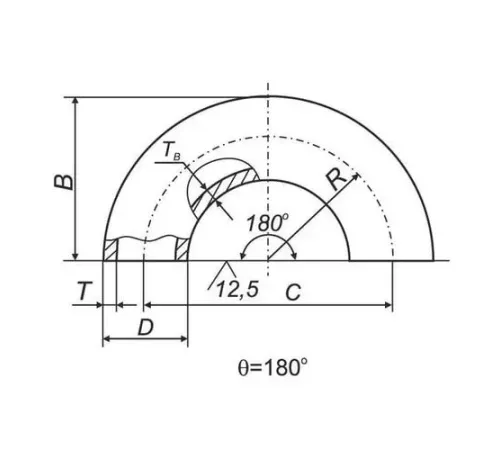 Отводы 180° ВУС в Лиде для трубопроводов