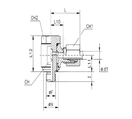 Угольники Banjo с уплотнительным кольцом TN111GG M в Лиде