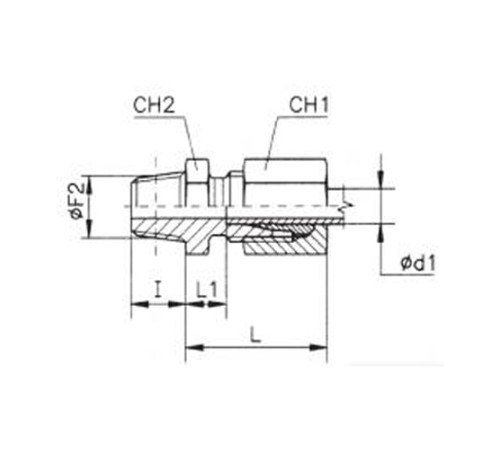 Штуцеры ввертные с конической резьбой TN93 в Лиде