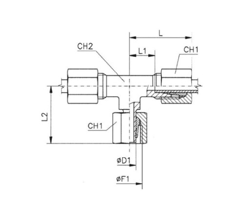 Тройники соединители (ш-г-ш) TN120 в Лиде с доставкой