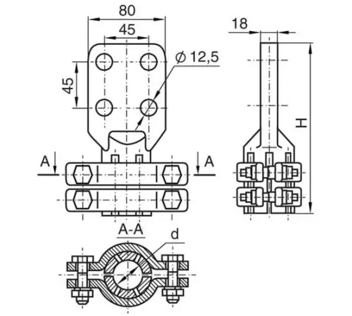 Аппаратные зажимы АШМ в Лиде для ЛЭП