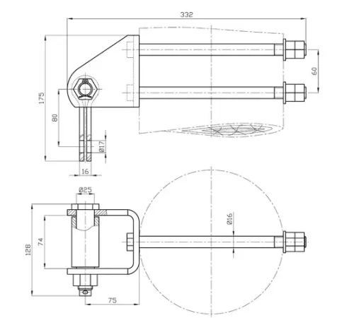 Узлы крепления КГТ-7-1 в Лиде для ЛЭП