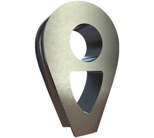 Коуши DIN 3091 стальные в Лиде для канатов