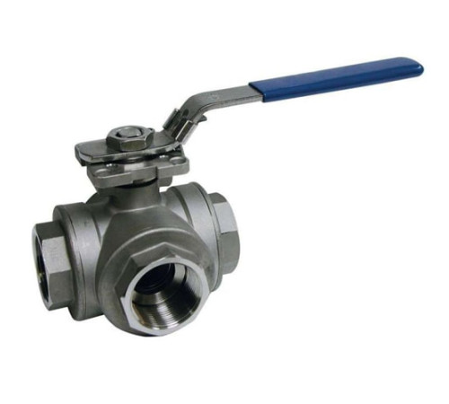 Трехходовые шаровые муфтовые краны AISI в Лиде