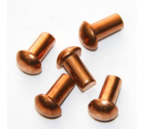 Медные заклепки с полукруглой головкой в Лиде