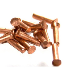 Медные заклепки с потайной головкой