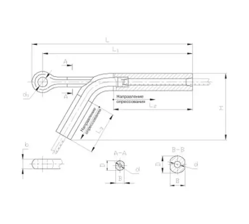 Натяжные прессуемые зажимы НАС в Лиде для ЛЭП
