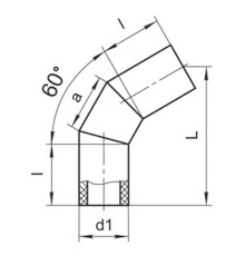 Оболочки на теплоизоляционные отводы 60 градусов