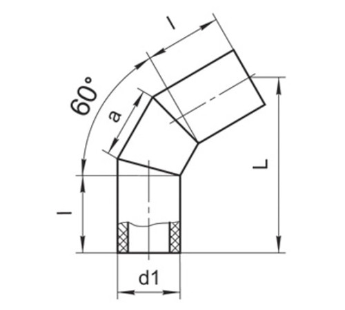 Оболочки на теплоизоляционные отводы 60° в Лиде