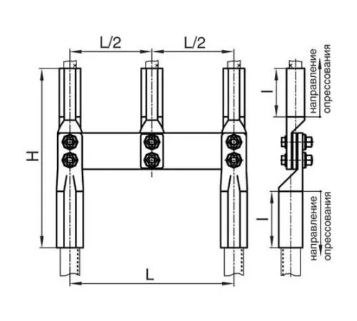 Переходные зажимы ППР для ЛЭП в Лиде и Беларуси