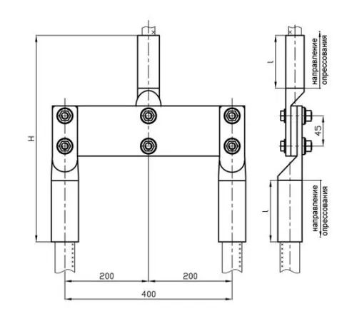 Переходные зажимы ППТ для ЛЭП в Лиде и Беларуси