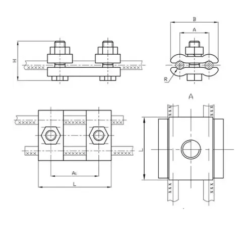 Плашечные зажимы типа ПС для ЛЭП в Лиде