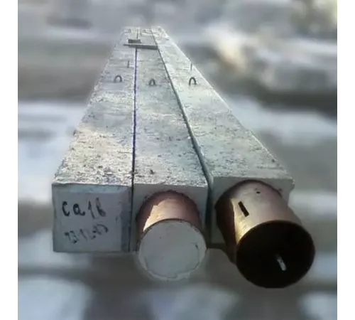 Сваи квадратного сечения с круглой полостью в Лиде