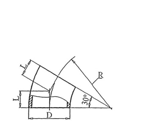 Теплоизоляционные отводы 30 градусов в Лиде