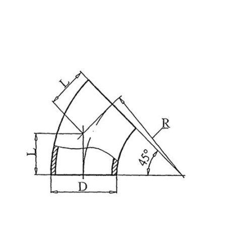 Теплоизоляционные отводы 45 градусов в Лиде
