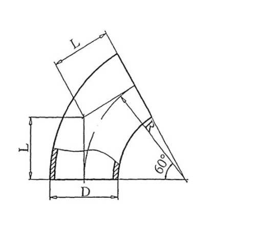 Теплоизоляционные отводы 60 градусов в Лиде