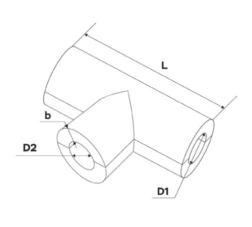 Теплоизоляционные равнопроходные тройки в Лиде