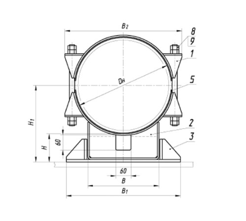 Опоры ТПР.05.24(3) для труб в Лиде