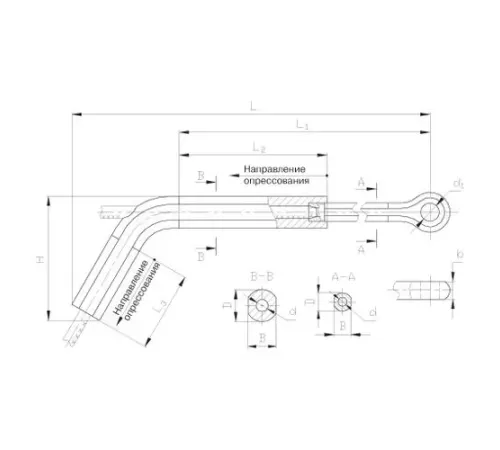 Натяжные прессуемые зажимы ТРАС в Лиде для ЛЭП