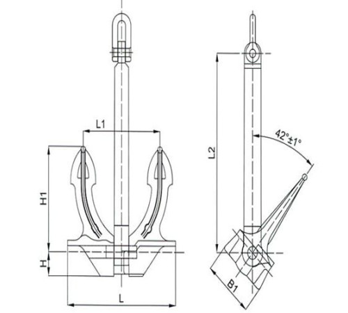 U.S.N бесштоковые якоря в Лиде с доставкой
